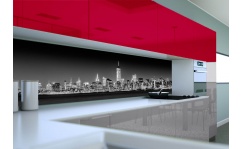 Panel szklany do kuchni NEW YORK CITY B&W hartowany