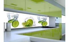 Panel szklany do kuchni LIMONKI I WODA III hartowany